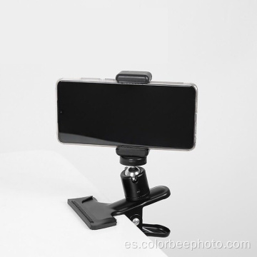 Abrazadera de clip para montaje en cámara con rótula esférica
